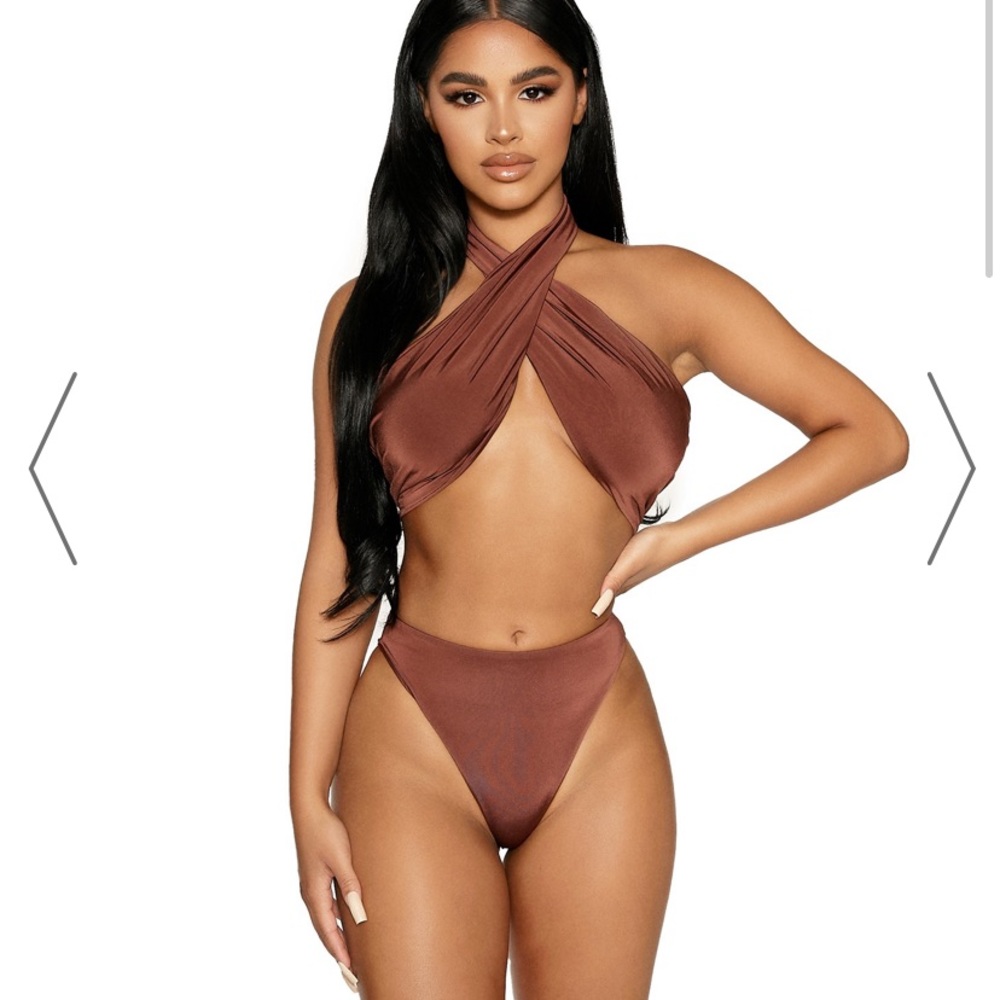 Naked Wardrobe Brown Bikini